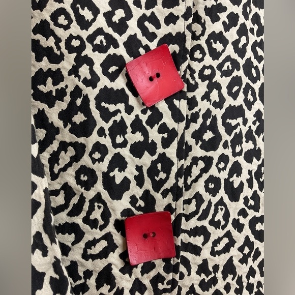 Women’s Painted Pony Leopard Print Swing Coat Size Medium - Picture 3 of 11